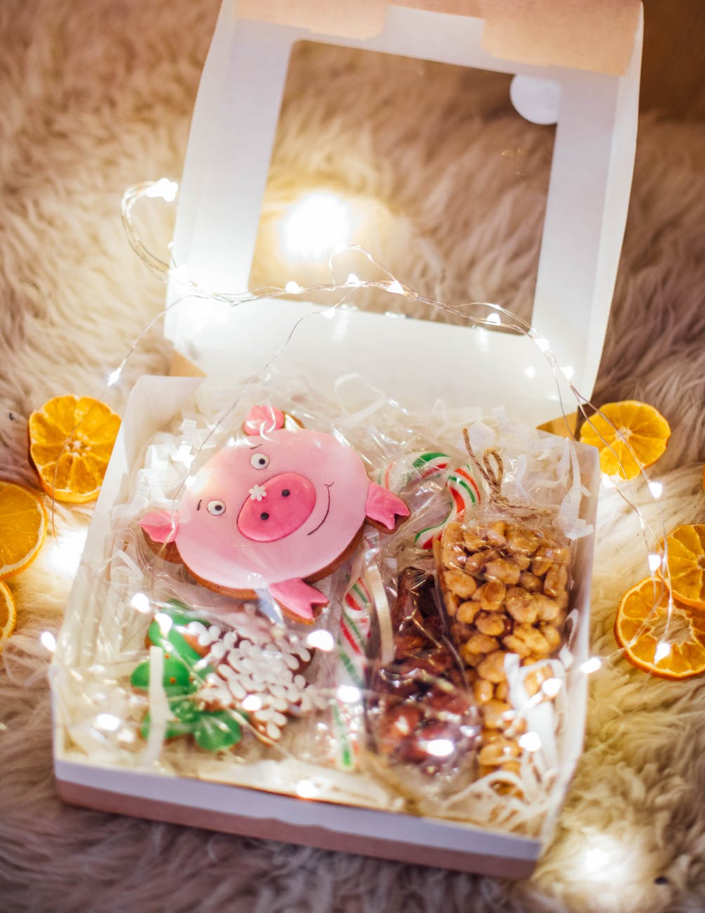 pastries placed in box